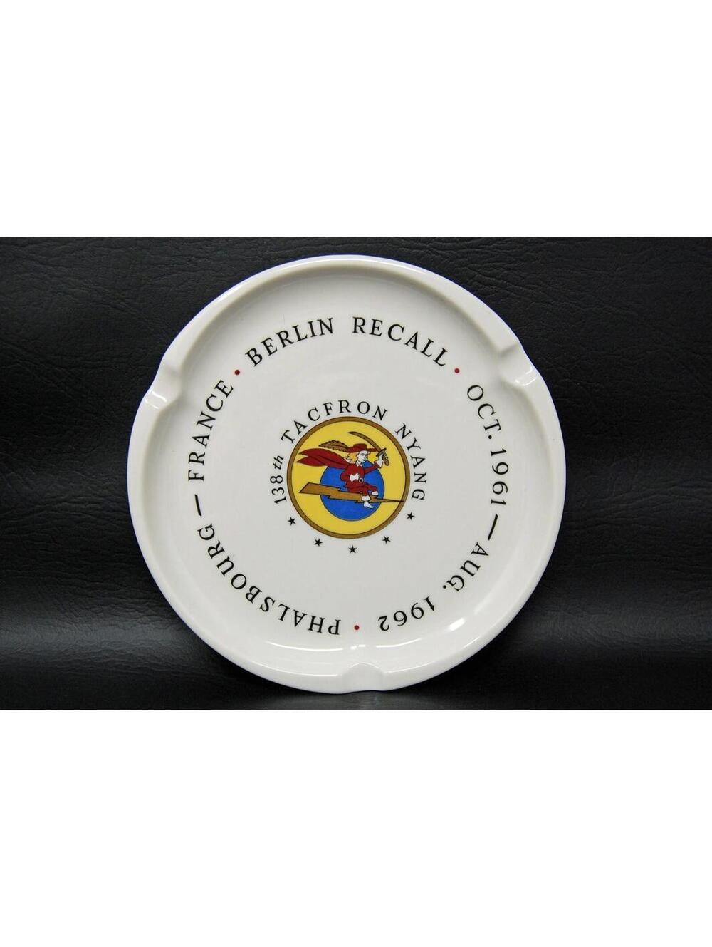 138th Tacfron Nyang Berlin Recall 1961 Phalsbourg France Ashtray Air National Gd